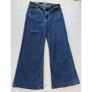 Vigoss Women's Jeans 31x28 Cooper Palazzo‎ Wide Leg Blue Denim Mid Rise Loose